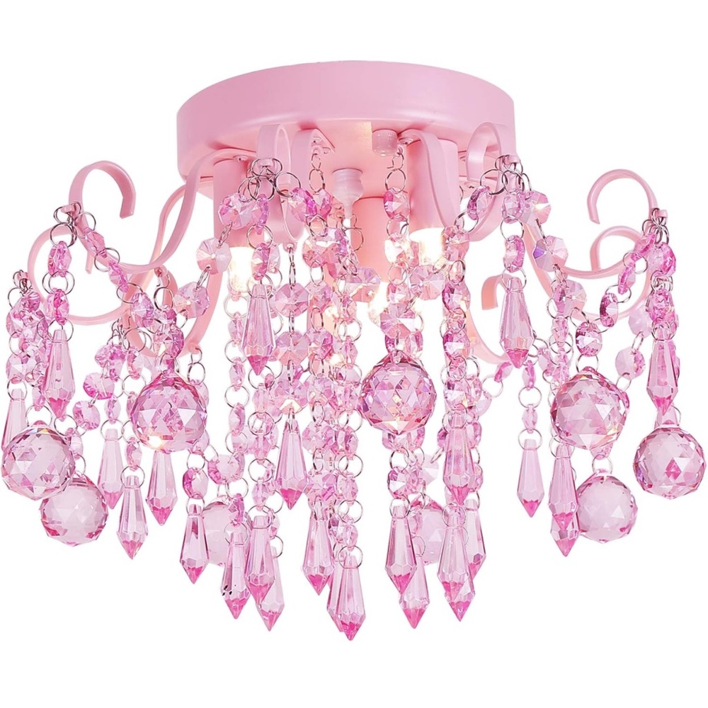 Pink Mini Chandelier from Amazon